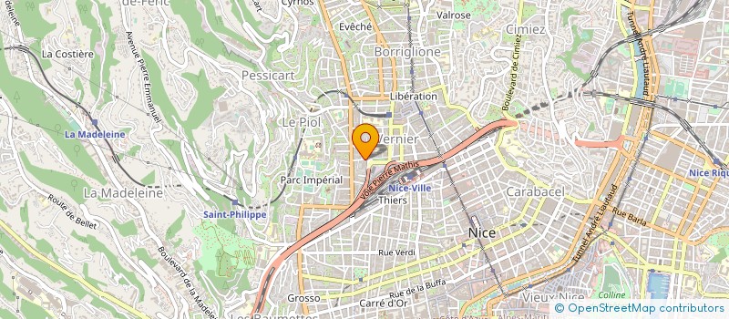localisation de l'entreprise SERVICE ACTION SOCIAL TRAVA INDEP à NICE