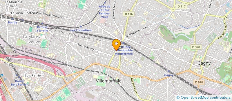 localisation de l'entreprise SERVICE AIDE A DOMICILE à VILLEMOMBLE