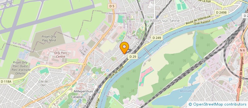 localisation de l'entreprise SERVICE ANESTHESIE à ATHIS-MONS