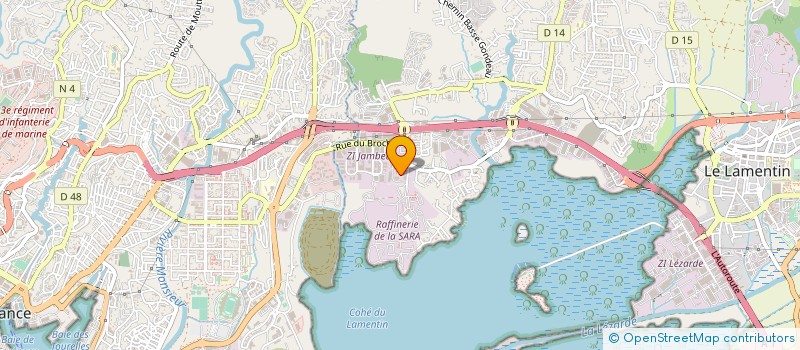 localisation de l'entreprise SERVICE ANTILLAIS DE SECURITE à LE LAMENTIN