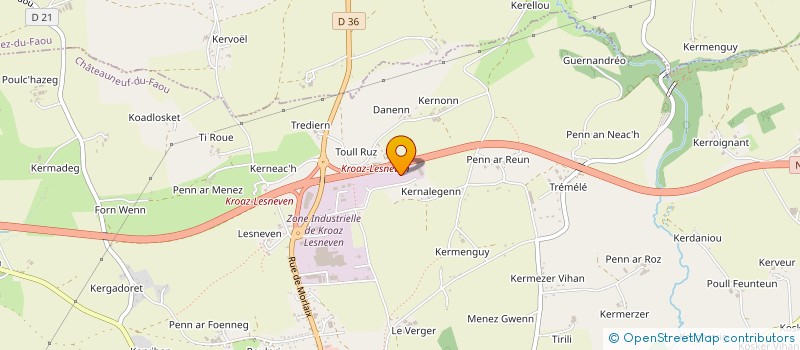 localisation de l'entreprise SERVICE ANTIPARASITAIRE DE BRETAGNE à CHATEAUNEUF-DU-FAOU