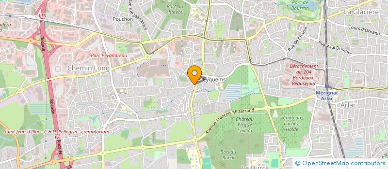 localisation de l'entreprise SERVICE AQUITAINE à MERIGNAC