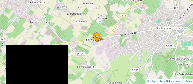 localisation de l'entreprise SERVICE ART TECHNIQUE SERVATEC à LE LOROUX-BOTTEREAU