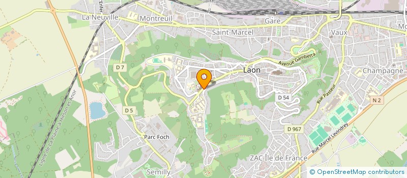 localisation de l'entreprise SERVICE ARTISANAL DU BATIMENT à LAON