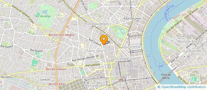 localisation de l'entreprise SERVICE ASSOCIATION LOISIRS VACANCES à BORDEAUX