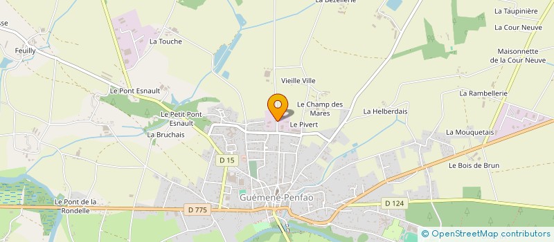 localisation de l'entreprise SERVICE ATLANTIQUE TEXTILE à GUEMENE-PENFAO