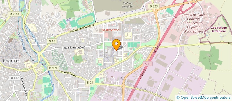 localisation de l'entreprise SERVICE AUDIOVISUEL D EURE ET LOIR à CHARTRES