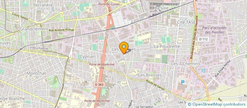 localisation de l'entreprise SERVICE AUTO  VILLEURBANNE