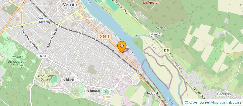 localisation de l'entreprise SERVICE AUTO  VERNON