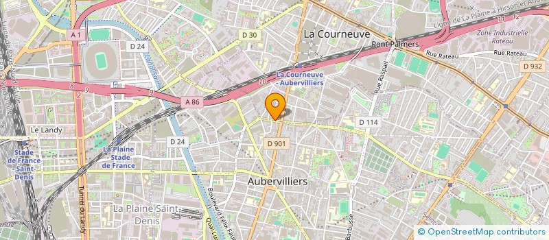 localisation de l'entreprise SERVICE AUTO EXPRESS à LA COURNEUVE