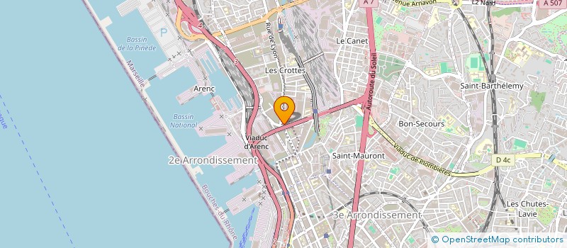 localisation de l'entreprise SERVICE AUTO MEDITERRANEE à MARSEILLE
