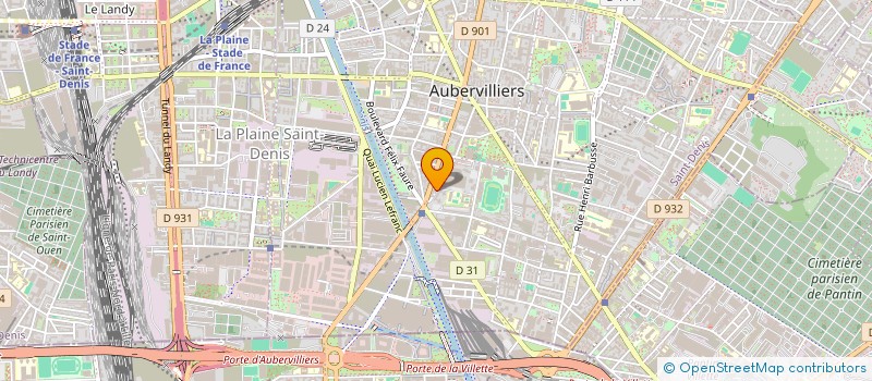 localisation de l'entreprise SERVICE AUTO PLUS  AUBERVILLIERS