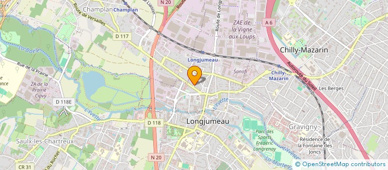 localisation de l'entreprise SERVICE AUTO PRO 91  SAULX-LES-CHARTREUX