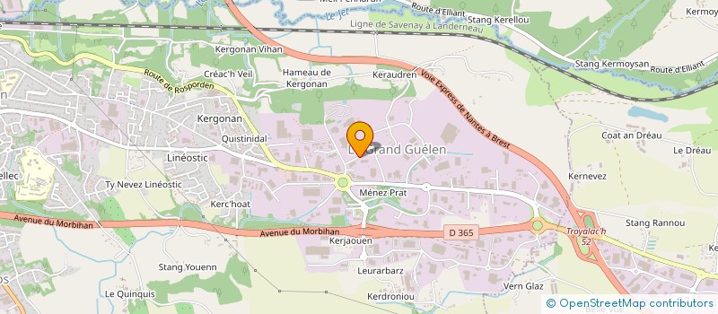 localisation de l'entreprise SERVICE AUTO SECOURS à QUIMPER