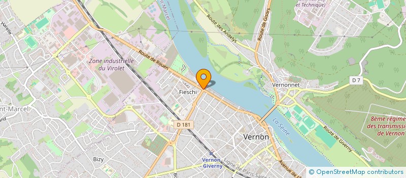 localisation de l'entreprise SERVICE AUTO SECURITE VERNON  VERNON