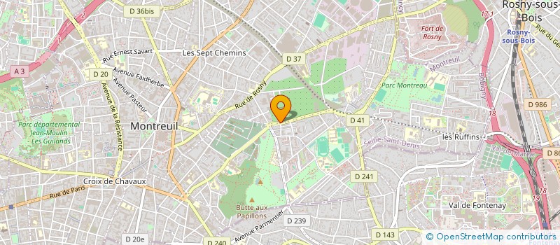 localisation de l'entreprise SERVICE AUTOMOBILE DE MONTREUIL à MONTREUIL