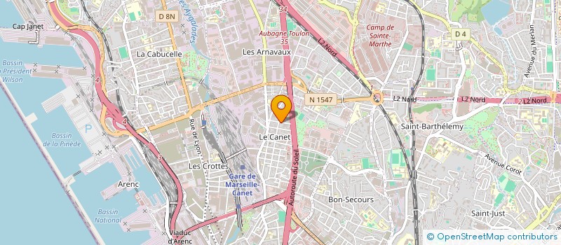 localisation de l'entreprise SERVICE BAIES & MENUISERIES DE PROVENCE à MARSEILLE 14EME