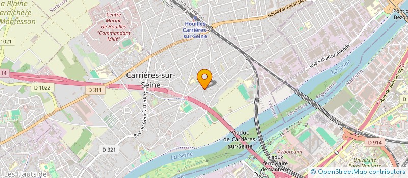 localisation de l'entreprise SERVICE BATIMENT à CARRIERES-SUR-SEINE