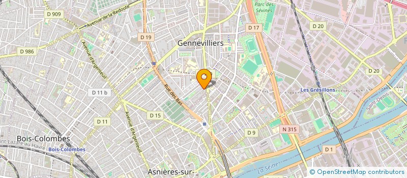 localisation de l'entreprise SERVICE BATIMENT ET PARTICULIERS à GENNEVILLIERS