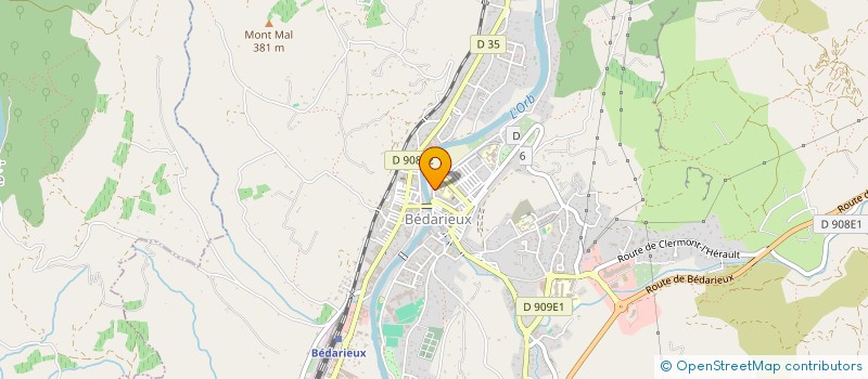 localisation de l'entreprise SERVICE BEDARICIEN DE RESTAURATION à BEDARIEUX
