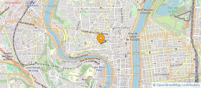 localisation de l'entreprise SERVICE BLANCHISSERIE A DOMICILE à LYON