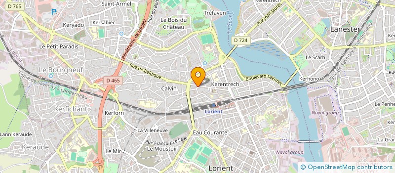 localisation de l'entreprise SERVICE BOUTIQUE  LORIENT