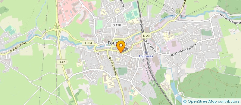 localisation de l'entreprise SERVICE CANTONAL D'AMBULANCES AGREES à FOURMIES