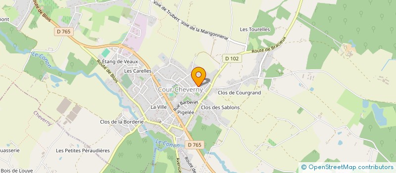 localisation de l'entreprise SERVICE CAPTURE ANIMAUX REGULATION  COUR-CHEVERNY