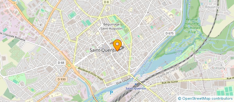 localisation de l'entreprise SERVICE CARTE GRISE  SAINT-QUENTIN