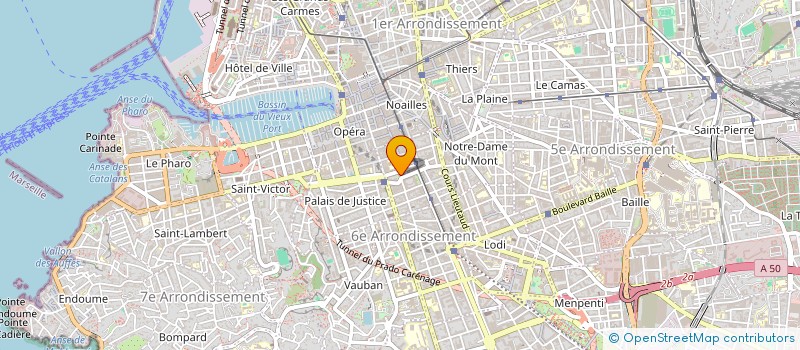 localisation de l'entreprise SERVICE CATHOLIQUE DES FUNERAILLES DE MARSEILLE  MARSEILLE