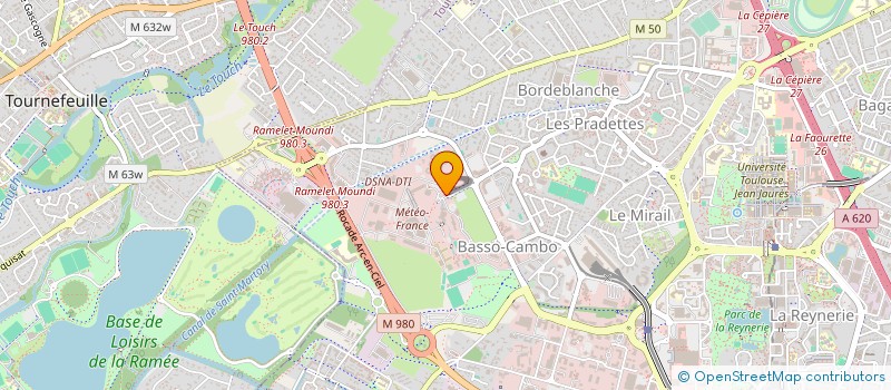 localisation de l'entreprise SERVICE CENTRAL D'HYDROMETEOROLOGIE ET D'APPUI A LA PREVISION DES INONDATIONS à TOULOUSE