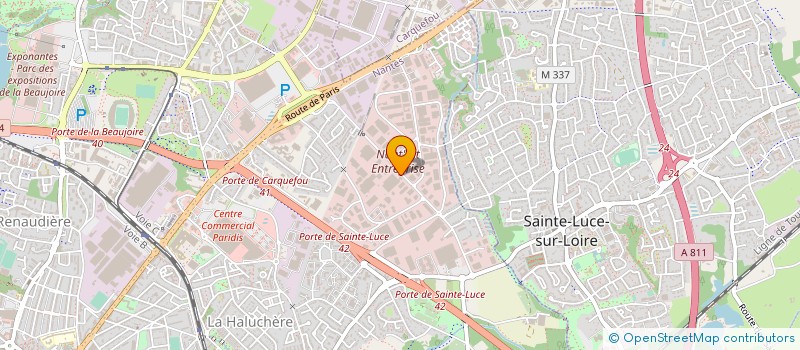 localisation de l'entreprise SERVICE CENTRES AERO FRANCE à NANTES