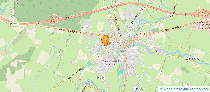 localisation de l'entreprise SERVICE CHAROLLAIS à CHAROLLES