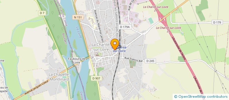 localisation de l'entreprise SERVICE CIVIL POUR L AIDE UNIVERSEL à LA CHARITE-SUR-LOIRE