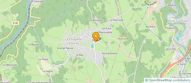 localisation de l'entreprise SERVICE COMMERCIAL DE LA SERANE  LA CHAPELLE-D'AUREC