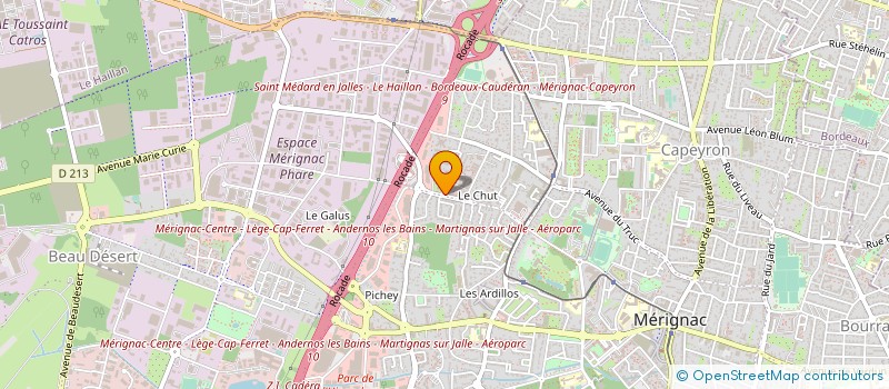 localisation de l'entreprise SERVICE CONSEIL ACTION LOGEMENT GIRONDE à MERIGNAC