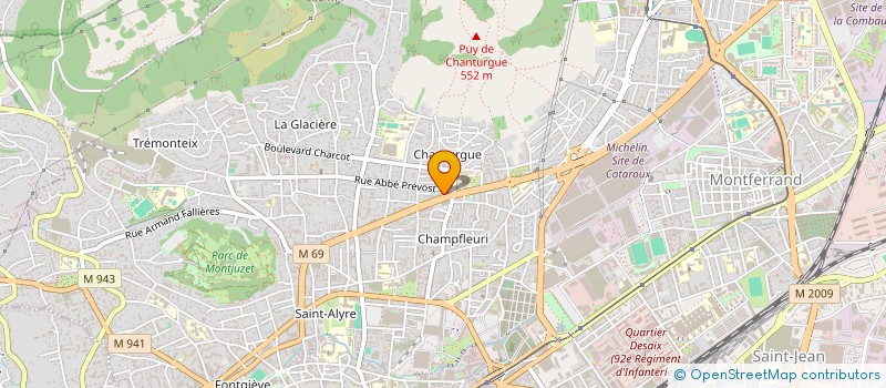 localisation de l'entreprise SERVICE CONSEIL AMEUBLEMENT à CLERMONT-FERRAND