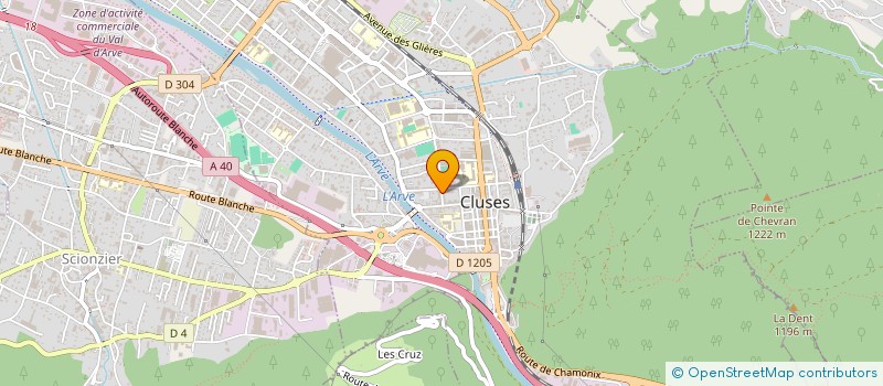 localisation de l'entreprise SERVICE CONTROLE APPAREILS DE MESURE à CLUSES