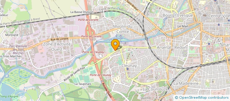 localisation de l'entreprise SERVICE CORDO PLUS  RENNES