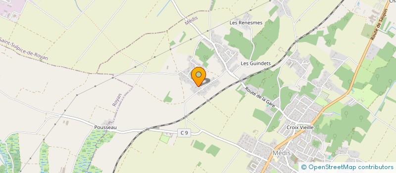 localisation de l'entreprise SERVICE COTE DE BEAUTE  MEDIS