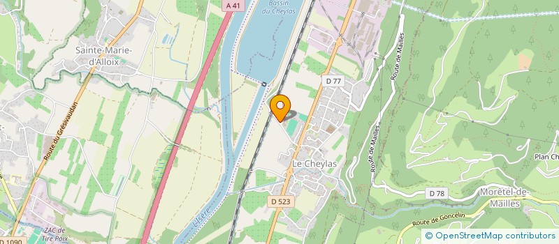 localisation de l'entreprise SERVICE COURTOIS  CRETS EN BELLEDONNE