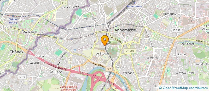 localisation de l'entreprise SERVICE D ABATTAGE à ANNEMASSE