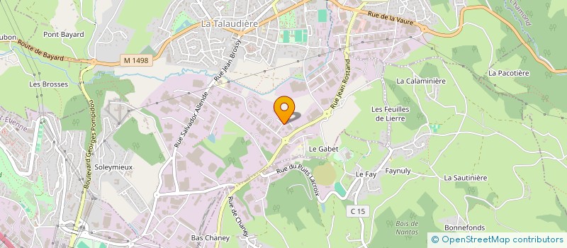 localisation de l'entreprise SERVICE D ACCOMPAGNEMENT AIDE A DOMICILE D EDUCATION UTILE REGIONALE POUR LES ENFANTS ADULTES CITOYENS ATTEINTS D HANDIC à LA TALAUDIERE