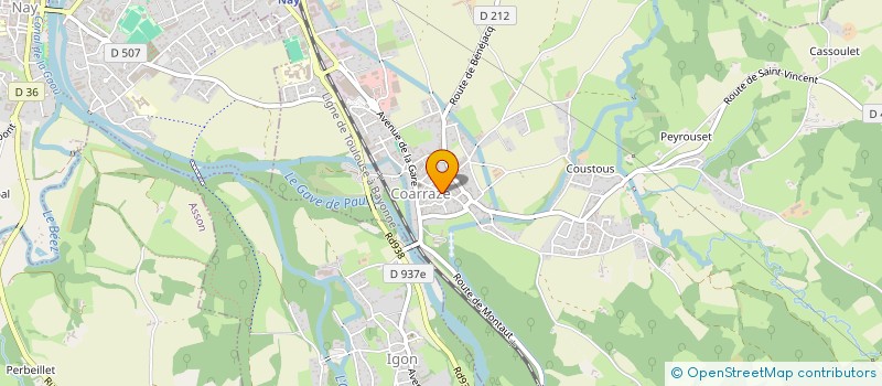 localisation de l'entreprise SERVICE D'AIDE A DOMICILE DU PIEMONT  COARRAZE