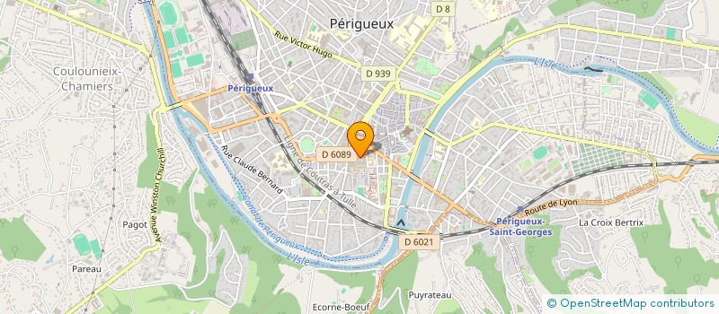 localisation de l'entreprise SERVICE D AIDE AUX FAMILLES EN DIFFICULTE à PERIGUEUX