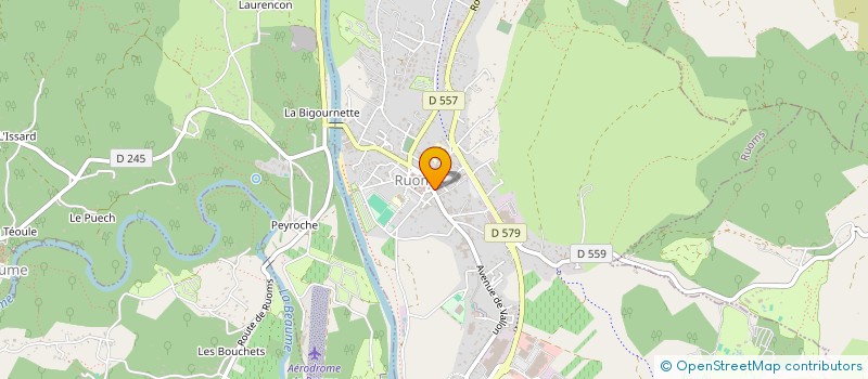 localisation de l'entreprise SERVICE D'AIDE ET D'ACCOMPAGNEMENT A DOMICILE ARDECHE MERIDIONALE  RUOMS