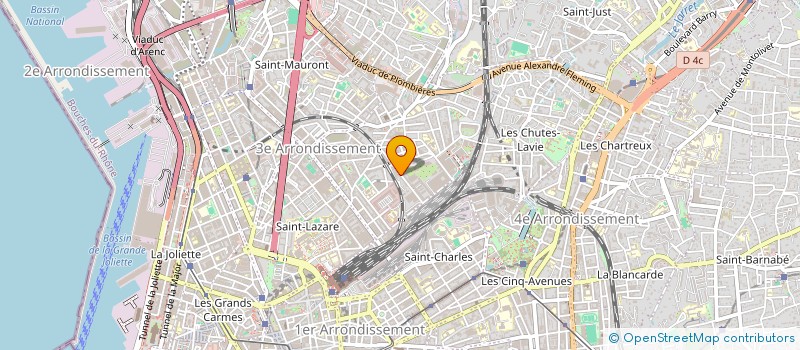 localisation de l'entreprise SERVICE D AMBULANCE MERIDIONAL à MARSEILLE
