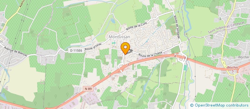 localisation de l'entreprise SERVICE D EDUCATION THERAPEUTIQUE BORDEAUX RIVE DROITE à MONTUSSAN