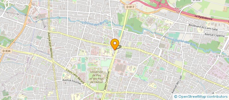 localisation de l'entreprise SERVICE D'ENQUETES ET DE RECHERCHES PRIVEES à PAU