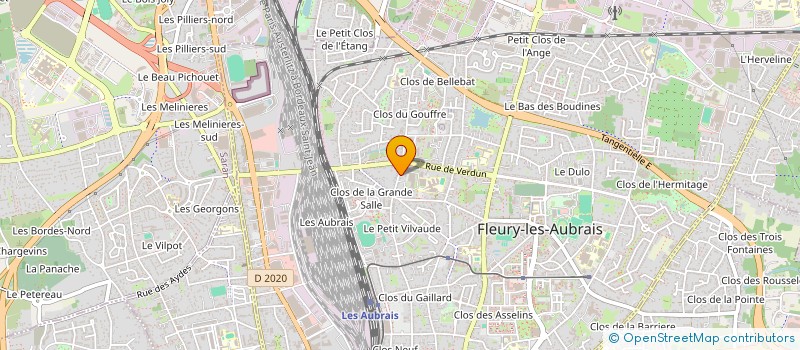 localisation de l'entreprise SERVICE D'ENQUETES SOCIALES CENTRE  FLEURY-LES-AUBRAIS
